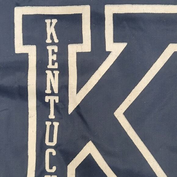 Vintage Kentucky Coach Jacket Large 25x29 Blue Sherpa-Lined - Picture 9 of 12